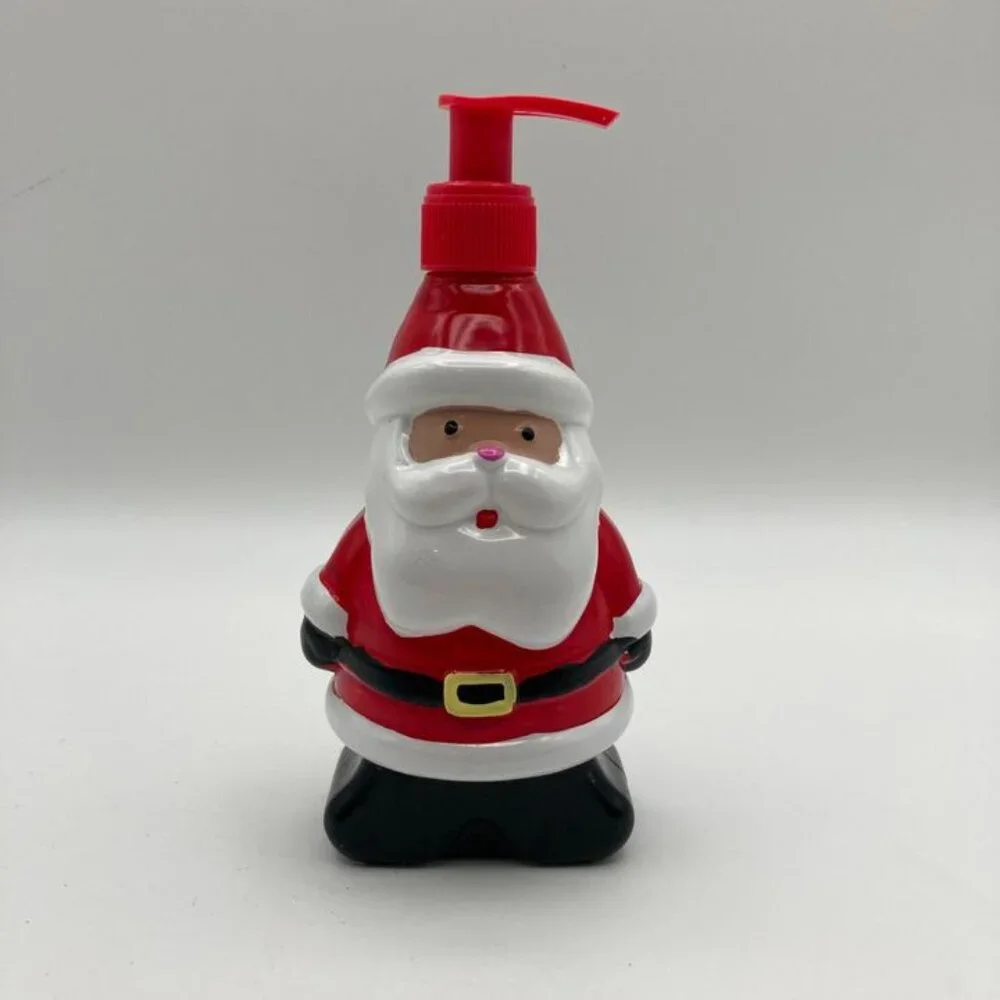 2 Christmas Soap Dispensers Santa & Snowman